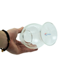 Chậu thủy tinh mini hình bầu bụng 10cm cao 13cm trồng cây nuôi cá thủy canh