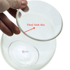 Chậu thủy tinh mini hình bầu bụng 14cm cao 17cm trồng cây nuôi cá thủy canh