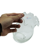 Chậu thủy tinh mini hình bầu bèo bụng 10cm cao 14cm trồng cây nuôi cá thủy canh