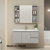 Bộ tủ chậu lavabo, tủ gương phòng tắm CR-296