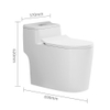 Bồn cầu 1 khối, bệt vệ sinh F-065