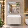 Bộ tủ chậu lavabo, tủ gương phòng tắm TC 024-80