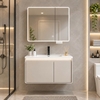 Bộ tủ chậu lavabo, tủ gương phòng tắm CR-288
