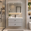 Bộ tủ chậu lavabo, tủ gương phòng tắm CR-290