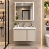 Bộ tủ chậu lavabo, tủ gương phòng tắm TC 010-80