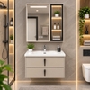Bộ tủ chậu lavabo, tủ gương phòng tắm TC 001-60