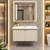 Bộ tủ chậu lavabo, tủ gương phòng tắm TC 008-80
