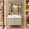 Bộ tủ chậu lavabo, tủ gương phòng tắm TC 023-80