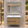 Bộ tủ chậu lavabo, tủ gương phòng tắm TC 033-80