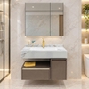 Bộ tủ chậu lavabo, tủ gương phòng tắm WL 2030