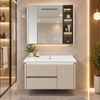 Bộ tủ chậu lavabo, tủ gương phòng tắm ASA-901