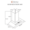 Máy hút khói khử mùi cao cấp Dandy DY-789