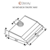 Máy hút khói khử mùi cổ điển Dandy DY-H226_H227