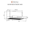 Máy hút khói cổ điển khử mùi Dandy DY-N7008