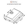 Máy hút khói khử mùi cổ điển Dandy DY-L206B_L207B