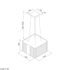 Máy hút khói, khử mùi Malloca CUBE F-181