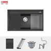 Chậu rửa bát Konox Granite Sink Terra 860S Black