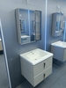 Bộ tủ chậu lavabo, tủ gương phòng tắm TC 001-60