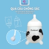 Bình sữa cho bé silicon Kichilachi hình bò sữa 180ML