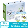 Lốc sữa chua ăn TOPKID hương vanilla 60 g x 4 hộp