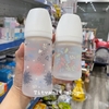 Bình thuỷ tinh tráng silicon kichi 240ml