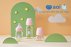 Bình sữa Aoi Moon 180ml 1m+