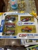 Xe Tải Chở 6 Xe Container Truck Set 6 Chiếc Mini Fire Truck Xe Kéo Hợp Kim Die Cast Truck Quán Tính Với Save Đồ Chơi