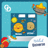 B01 - Vở Universe Xanh lục 4 ô ly 48tr, ĐL 100gsm