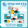 GB01 - Vở Under the sea Cá 4+5 ô ly 48tr, ĐL 100gsm