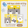 GB03 - Vở Bear Vàng ghi 4 ô ly 48tr, ĐL 100gsm