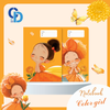 G12 - Vở Color Girl Cam 4 ô ly 48tr, ĐL 100gsm