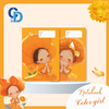 G12 - Vở Color Girl Cam 4 ô ly 48tr, ĐL 100gsm