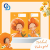 G12 - Vở Color Girl Cam 4 ô ly 48tr, ĐL 100gsm