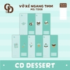 TD08 - Vở kẻ ngang Dessert, Xanh Mint 120tr, ĐL: 70