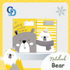 GB03 - Vở Bear Vàng ghi 4 ô ly 48tr, ĐL 100gsm