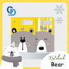 GB03 - Vở Bear Vàng ghi 4 ô ly 48tr, ĐL 100gsm