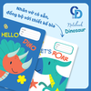 B12 - Vở Dinosaur Xanh Cam 4 ô ly 48tr, ĐL 100gsm