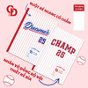 TS404 - Vở kẻ ngang chấm Sport Baseball, Đỏ, 120tr, ĐL: 70