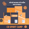 TS803 - Vở kẻ ngang chấm Sport Volleyball, Đen cam, 80tr, ĐL: 70