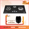 Bếp gas âm 3 vùng nấu 73 cm