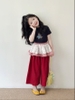 SET Áo Xanh Đen Quần Đỏ OTA
