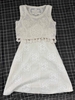 Set  Áo Croptop Váy Be Lưới Ota