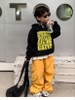 Set Áo Hoodie Đen & Quần Dài Vàng HAN