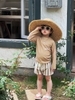 Set Bơi Nâu Quần Kẻ DS