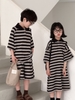 SET NGẮN POLO KẺ ĐEN XÁM KM