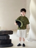 SN Áo Rêu Quần Be Dây Kèm Quạt YH