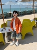 Áo Sơ Mi Kẻ Cam FS