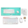 Combo Chuột và Bàn Phím Không Dây Logitech MK240 trắng