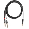 Dây Cáp Âm Thanh NMC AUDIO NMC C233 (1 đầu 3.5mm Stereo đực ra 2 đầu 6.35mm Mono đực)
