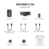 Micro không dây cài áo Boya BOYAMIC 2